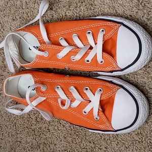 Boys Orange Low Top Converse